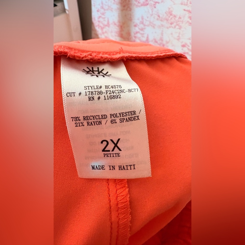 Vibrant Coral Women's Loungewear Set - Picture 6 of 6